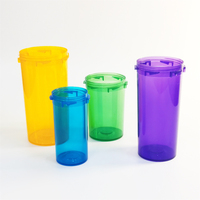 Flacons en plastique réversibles de sécurité 6DR, 8DR, 10DR, 13DR, 16DR, 20DR, 30DR, 40DR, 60DR – Contenants de stockage multi-tailles