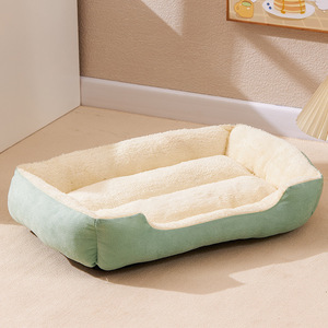 Maßgefertigtes Luxus-Haustierbett Großes Quadratisches Multifunktionales Hunde- und Katzennest Winterwarm Weich Atmungsaktiv PP-Baumwollgefülltes Sofabett Bissfest - Product Image 6