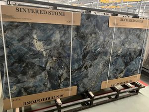 Dalle <span class=keywords><strong>de</strong></span> pierre frittée en saphir bleu foncé poli <span class=keywords><strong>de</strong></span> 2400x1200x9mm pour panneau mural décoratif <span class=keywords><strong>de</strong></span> <span class=keywords><strong>fond</strong></span> <span class=keywords><strong>de</strong></span> télévision - Product Image 3