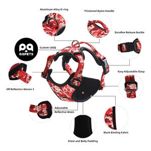 Arnés para Perro Reflectante Suave QQPETS, Arnés para Mascotas de Oxford Duradero de Alta Calidad, Nylon al por Mayor, Ecológico, Sin Tirones, Premium - Product Image 2