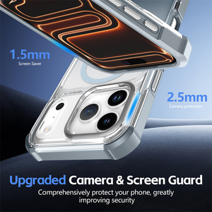 Custodia per telefono con ricarica wireless magnetica e telaio solido, <span class=keywords><strong>cover</strong></span> trasparente anti-graffio e anti-impronta per <span class=keywords><strong>HUAWEI</strong></span> <span class=keywords><strong>Mate</strong></span> 80/<span class=keywords><strong>Mate</strong></span> 80 <span class=keywords><strong>Pro</strong></span> - Product Image 5