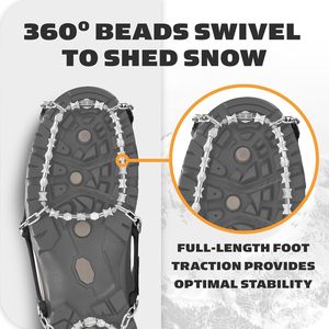 Accessori per sport invernali con impugnatura Premium a tutto piede di trazione su ghiaccio multiterreno superfici orientabili con perline diamantate punte di presa - Product Image 5