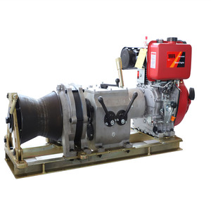 12 Volt 5 Ton Forest Powered Capstan Cable Pulling Winches with Shaft Drive for Power Construction - Product Image 2