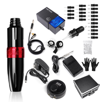 Kit de tatouage permanent complet très demandé, alimentation puissante 10V DC, machine rotative professionnelle à faible bruit