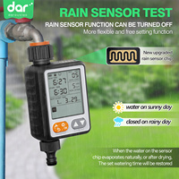 Contrôleur de système d'irrigation automatique Programmable numérique tuyau d'arrosage minuterie capteur de pluie pour la maison jardin utilisation extérieure en plastique