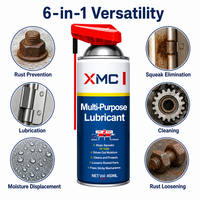 XMC 1240 Huile Pénétrante Intelligente Anti-rouille et Dégraissant en Spray 450ml Élimine les Bruits de Frottement pour Usage Industriel