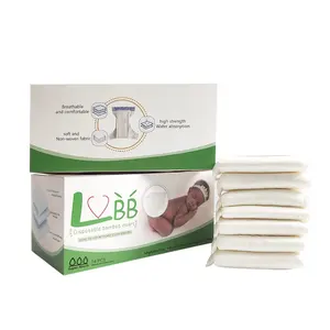 16 unids/caja de desechables biodegradables bambú pañal de tela insertar suave Pañal de tela de alta absorción, inserto/forros