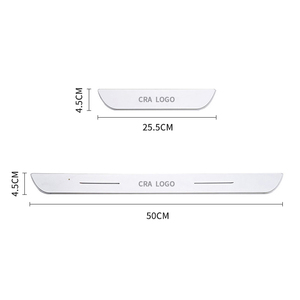 Acrilico universale <span class=keywords><strong>LED</strong></span> pedale di benvenuto luce mobile Scuff <span class=keywords><strong>porta</strong></span> e Logo piastra per auto portiera accessorio Scuff <span class=keywords><strong>porta</strong></span> - Product Image 5