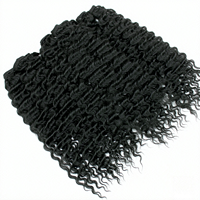 D.S Hair Direct Extensions de cheveux synthétiques ondulés de 22 pouces pré-bouclées pour le marché de gros