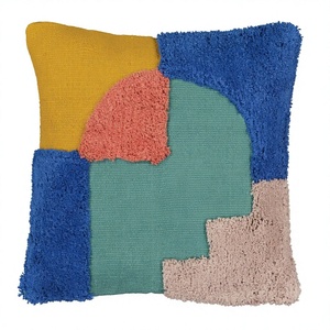 Housse de coussin en coton tufté pour salon, décoration intérieure, personnalisable avec design sur mesure, oreiller bohème, écologique, OEM sur mesure, vente en gros - Product Image 1