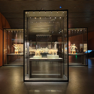 Hot Selling One-Stop Optimal Museum Panorama Glas Sammlung Vitrine Custom Vitrine <span class=keywords><strong>Display</strong></span> mit <span class=keywords><strong>LED</strong></span>-Beleuchtung - Product Image 3