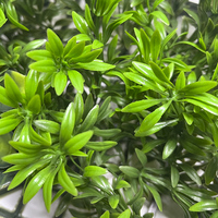 JS 3D stéréoscopique mélange herbe panneau mural verdure feuilles fleurs plante artificielle mur pour mur Art décoration
