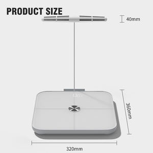 कारखाने डायरेक्ट स्क्वायर iटो 180 किलोग्राम घरेलू बैटरी बाथरूम इलेक्ट्रॉनिक 8 इलेक्ट्रोड डिजिटल स्मार्ट बॉडी फैट बाथरूम स्केल - Product Image 3