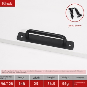 Balcony Door Accessories <strong>Handles</strong> Pulls With Plate <strong>Aluminum</strong> Alloy Bypass Slidng Closet Barn Door <strong>Handle</strong>