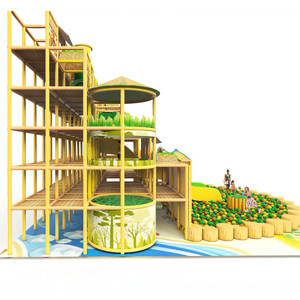 Tùy chỉnh cao tầng trong nhà Thiết bị sân chơi cho trẻ em người lớn rừng phong cách lớn trượt bóng hồ bơi công viên giải trí sân chơi trong nhà - Product Image 4