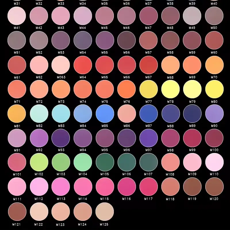 Proveedor de cosméticos multicolores sombra de ojos mate brillo suave paleta de sombras de ojos al por mayor Etiqueta Privada