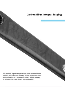 Manivelle de vélo de route SeeMore en fibre de carbone, axe DUB29, ultra-légère, montage direct, interface à 8 goujons, 170 mm, pour vélo de route et de gravier - Product Image 4