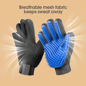 Plastic Soft Convenient Dog Horse Grooming Cleaning Bath Gloves Massage <b>Brush</b> <b>Pet</b> Hair Remover - Product Image 2