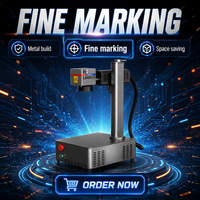 Machine de marquage laser à fibre de bureau 20W-50W, gravure métallique de précision 0,01 mm avec axe rotatif pour bijoux et bagues