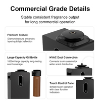 Diffuseur d'arômes de luxe pour CVC DANQ 1000ml, silencieux, avec contrôle par application, machine à parfum commerciale pour bureaux et restaurants, usine OEM ODM
