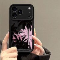 Coques de téléphone en TPU motif cocotier avec différents designs pour iPhone 17 16 Pro Max 12 11 7G
