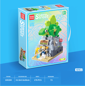 Bloques de Construcción DIY de Dinosaurios Jurásicos, Mini Bloques de Animales Compatibles, Bloques de Calle de Dinosaurios con Figuras - Product Image 6