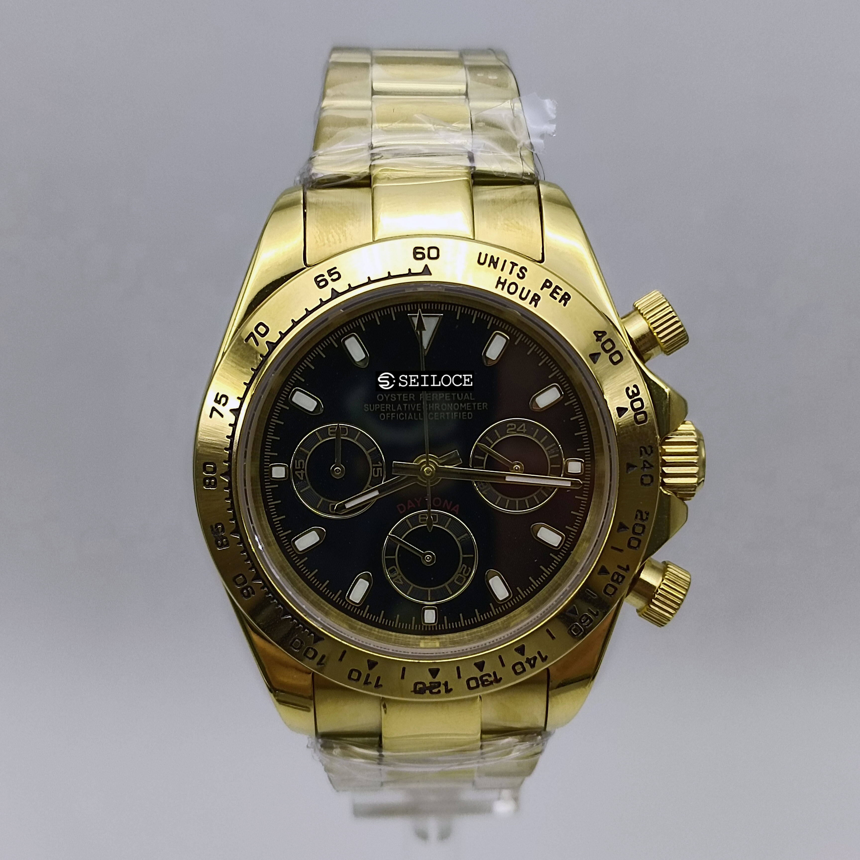 Gold Case+Black Dial