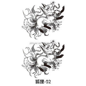 Tatuajes Temporales de Animales con Diseño de <span class=keywords><strong>Lobo</strong></span> y Flor, Resistentes al Agua, para <span class=keywords><strong>Brazo</strong></span> Completo y Medio <span class=keywords><strong>Brazo</strong></span>, Simulación Sexy, Aplicación en Papel para Hombres y Mujeres - Product Image 5