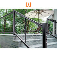 Rampe de tuyau de conception populaire Rampe de clôture en aluminium en acier inoxydable Balustrades de mains courantes extérieures