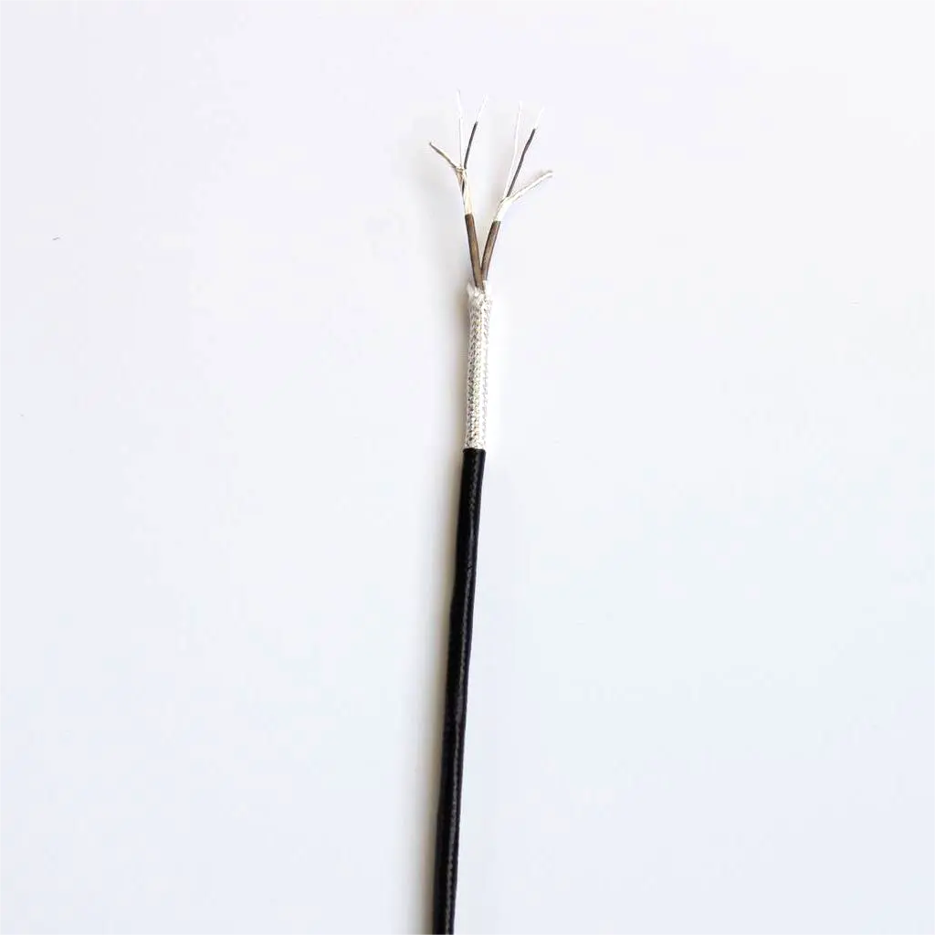 Dingzun AFPF 2*32 AWG ultra fine multi core silicone rubber wire shielded cable for instrumentation