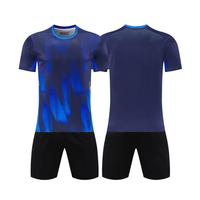 Ensemble d'uniformes de football à manches courtes en viscose/polyester, maillot de football personnalisé de haute qualité, respirant, extensible dans quatre directions, séchage rapide
