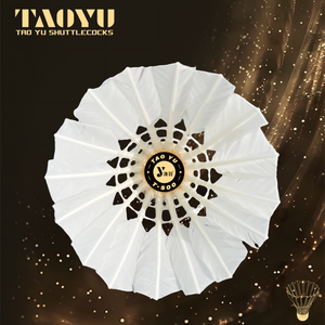 Воланы для бадминтона Tao Yu T500-12 из натурального пера – легкие, профессиональные, для командных тренировок, для занятий спортом на открытом воздухе, высокая прочность, скорость - Product Image 3