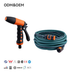 خرطوم مياه للحديقة 10م/15م/20م، خرطوم مياه مرن للحديقة، خرطوم ضغط لغسيل السيارات مع وصلة سريعة ومسدس مياه - Product Image 1