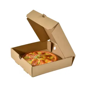 6 8 10 12 inç Pizza kutusu özel Pizza teslimat kutusu fabrika kaynağı ambalaj kutusu logo ile