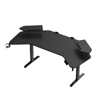 Bureau d'ordinateur motorisé réglable en hauteur de conception moderne et de haute qualité, table de jeu électrique, bureau PC avec LED