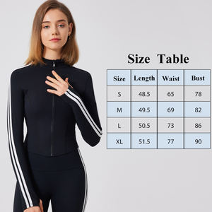 Giacca sportiva di moda Casual da donna di nuova tendenza con cerniera alta elastica leggera e traspirante <span class=keywords><strong>abbigliamento</strong></span> <span class=keywords><strong>sportivo</strong></span> amichevole - Product Image 4