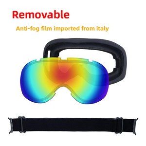 Büyük alan görünümü çift katmanlı anti-sis yetişkin kayak gözlüğü açık ekipman kayak gözlüğü kask kullanımı için Guangzhou - Product Image 4