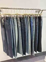 Pantalones vaqueros holgados de segunda mano para mujer y hombre, de algodón, estilo boyfriend, para verano, en pacas, precio de fábrica