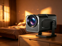Mini projecteur promotionnel HY320 pour cinéma maison, portable, extérieur, compatible Android 11