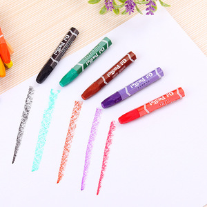 Crayons <span class=keywords><strong>à</strong></span> <span class=keywords><strong>dessin</strong></span> professionnels non toxiques pour enfants, 12 couleurs assorties, pastels <span class=keywords><strong>à</strong></span> <span class=keywords><strong>l</strong></span>'<span class=keywords><strong>huile</strong></span> pour enfants - Product Image 3