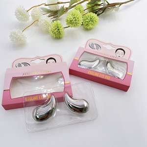 Mini Massaggiatore Oculare in Acciaio Inox con Impacco Refrigerante a Forma di Goccia d'Acqua, Cura Rassodante della Pelle, Anti-Invecchiamento, Massaggio Vibrante per Occhiaie - Product Image 2