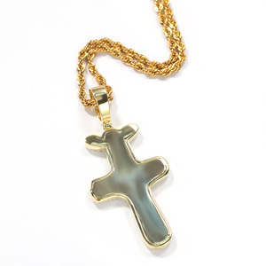 Hiphop Plaqué Or 18K Glacé CZ Bling Bling Zircon <span class=keywords><strong>Travis</strong></span> Scott <span class=keywords><strong>Cactus</strong></span> Jack Pendentif Collier Bijoux De Luxe - Product Image 3