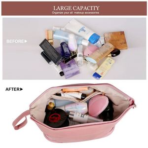 BSCI Factory China Manufacture WaterproToiletry <b>Bag</b> Portable Dry and Wet Separation Cosmetic <b>Bag</b> Double Zipper PU <b>Make</b> <b>Up</b> <b>Bag</b> - Product Image 5