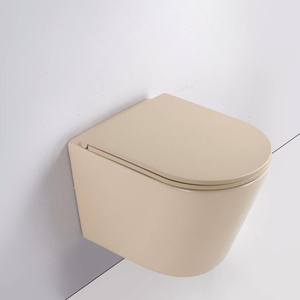 โถ<span class=keywords><strong>ส</strong></span>ุขภัณฑ์แบบแขวนผนัง <span class=keywords><strong>ส</strong></span>ีเบจ-กากี ผิวด้าน ระบบกดน้ำคู่ หรูหรา พร้อมถังเก็บน้ำในตัว  <span class=keywords><strong>ส</strong></span>ไตล์หวานบ้านหวาน - Product Image 4