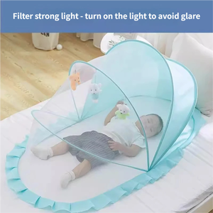 Offerta Speciale: Lettino Portatile per Bambini con Zanzariera, Materasso e Cuscino, Facile da Riporre, Tenda per Neonati - Product Image 2