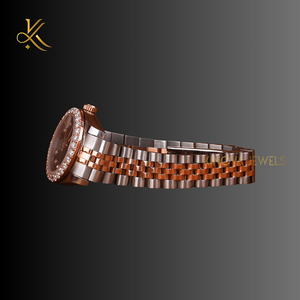 Elegante reloj de diamantes Moissanite diseñado para el lujo moderno con movimiento de cuarzo de primera calidad e impresionante - Product Image 2