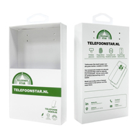 Boîte d'emballage en carton personnalisée avec logo pour étui de téléphone portable, vente en gros, boîte d'emballage transparente pour écran de téléphone portable