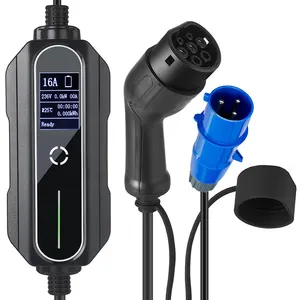 Produit tendance Chargeur EV 16A Prix Chargeur de voiture portable Station d'alimentation 7kW pour voitures électriques