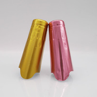 Capsule de champagne en aluminium gaufré personnalisée, couleur or, pour le cou de bouteille de vin, vin mousseux et cidre pétillant