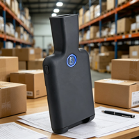 Escáner de Código de Barras Inalámbrico Portátil con Clip Trasero para Teléfono, Láser 1D, Compatible con Teléfonos IOS, Windows y Android